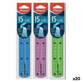 Set de reglas Maped Twist'n Flex Multicolor 15 cm 20 Unidades Precio: 25.4999998. SKU: S8424914