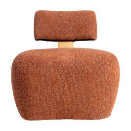 Sillón Jaspeado Teja Tejido-Madera Salón 60 X 72 X 64,50 cm