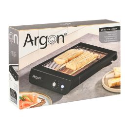 Tostador Plano Negro 600W Rectangular Argon 38x6x25cm (Set de 6)