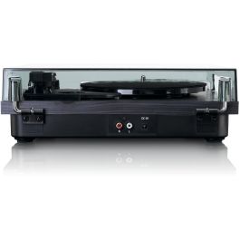 Lenco LS-10BK Tocadiscos con Altavoces Integrados, Semiautomático, 33/45 RPM, Negro/Madera