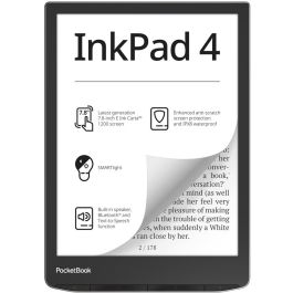 PocketBook InkPad 4 Stardust Silver DACH-Version, Lector de Libros Electrónicos 7.8" E Ink Carta Táctil Retroiluminada Resistente Agua 32GB Precio: 323.50000012. SKU: B18DQ3F7JJ