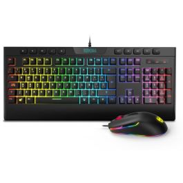 Krom Kalyos Teclado y Ratón Gaming Combo USB Negro RGB, Antighosting, Ratón 6400 DPI, para PC Precio: 23.50000048. SKU: S0231256