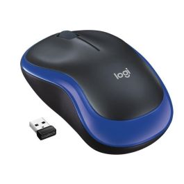 Logitech Ratón M185 Inalámbrico 1000Ppp Ambidiestro 3 Botones Compacto Azul