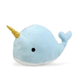 KioKids Peluche Narval Azul de 45x22x22 cm para Bebés +0 meses