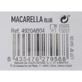 Plato Macarella Blue 16 cm - Inde (24 Unidades) Plato Macarella Blue 16 cm - Inde (24 Unidades)