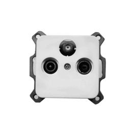 Edm Toma tv+fm+sat empotrar serie term blanco termoplástico 70x35x65mm