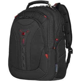 Wenger Pegasus Deluxe Ballistic Mochila para portátil de 16 pulgadas Negra con compartimento para tableta