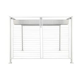 Pérgola DKD Home Decor Blanco 296 x 296 x 225 cm Acero