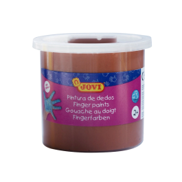 Jovi Estuche 5 Botes Pintura De Dedos 125 mL Marrón Lavable No Tóxico Sin Gluten