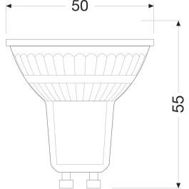 [LVE-4099854071690] Ledvance/Osram Bombilla LED Spot GU10 2W 360Lm 2700K 36º IP20