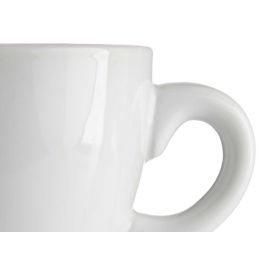 Set 6 Tazas Café Porcelana Blanca con Plato 150ml Vessia - 22x10x38 cm (6 Unidades) Set 6 Tazas Café Porcelana Blanca con Plato 150ml Vessia - 22x10x38 cm (6 Unidades)