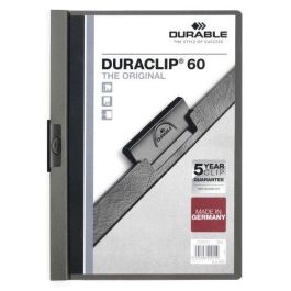 Dosier Clip Duraclip Pvc A4 2209 Pinza Metal 60H Gris Antracita (Set de 25) Precio: 48.50000045. SKU: B19QZZZFBS