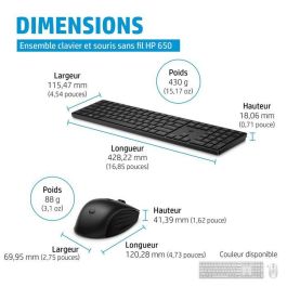 HP 650 Wireless Keyboard and Mouse Combo HP 650 Wireless Keyboard and Mouse Combo