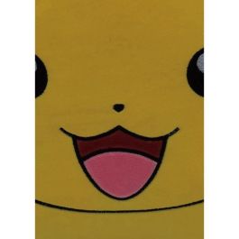 Pokemon POK3700891706681 Cojín Premium Cuadrado Pikachu de Microfibra 40 cm