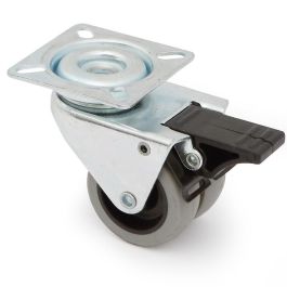 Q&Q Rueda Giratoria Celia Ø50 Plástico Aro Doble Goma con Freno 60kg Carga Precio: 6.50000021. SKU: B1H8C8RVWL