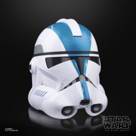 Hasbro HASG07075L0 Casco electrónico premium Soldado Clon Legión 501 Star Wars The Black Series para cosplay, 14+ años