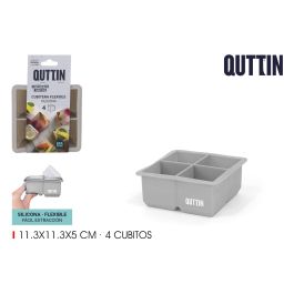Cubitera Flexible de Silicona para 4 Cubitos Quttin (24 Unidades) Precio: 40.68999979. SKU: B17HPMN5DQ