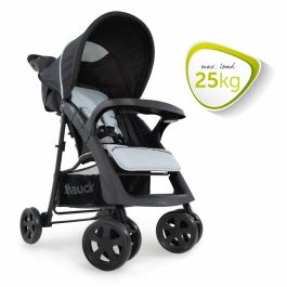Hauck Silla de Paseo Shopper Neo II Caviar Plata - Plegado Compacto con una Mano, Reclinable, Gran Cesta, Desde el Nacimiento