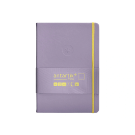 Antartik Cuaderno A5 Tapa Dura Hojas Lisas Morado y Amarillo 100 Hojas 80 gr FSC
