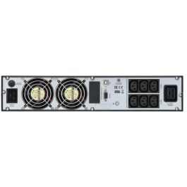 APC SRV3KRI UPS Doble conversión 3 kVA 2400 W 7 salidas AC Montaje en rack 1U Negro