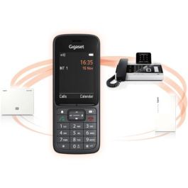 Gigaset SL800H Pro Teléfono Inalámbrico DECT/analógico, Terminal con Altavoz, Agenda 500 Contactos, Antracita