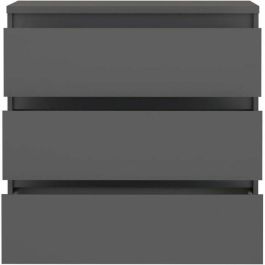 CHELSEA K23U27S Cómoda 3 cajones Antracita 77,2 x 42,2 x 79,9 cm (Ancho x Fondo x Alto)