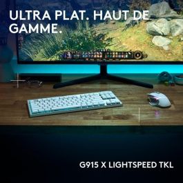 Logitech G G915 TKL X Teclado Gaming Inalámbrico Interruptor Táctil AZERTY Blanco Logitech G G915 TKL X Teclado Gaming Inalámbrico Interruptor Táctil AZERTY Blanco