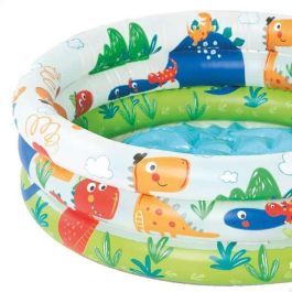 Intex Piscina Hinchable 3 Aros Animales con Suelo Hinchable para Niños 1-3 Años (61x22 cm, 28 Litros)