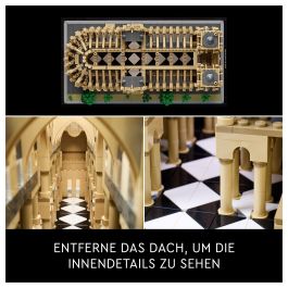 LEGO Architecture Notre-Dame de Paris 21061 Juego de Construcción para Adultos con 4383 Piezas