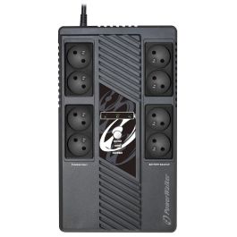 PowerWalker VI MS UPS Line-Interactive 1000VA/600W con 8 Tomas CEE 7/5, Función AVR y Puerto USB Carga 2.1A para Casa/Oficina