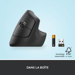 LOGITECH Raton Inalambrico 6 botones Ergonomico, Vertical, Videojuegos