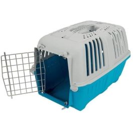 Aime Cesta de Transporte Pratiko para Perro y Gato con Ventilación Óptima, Puerta Segura y Rejilla Metálica 48x31x32 cm Rojo/Beige Aime Cesta de Transporte Pratiko para Perro y Gato con Ventilación Óptima, Puerta Segura y Rejilla Metálica 48x31x32 cm Rojo/Beige