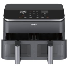 Cosori Freidora de Aire Caliente Dual Basket Chef Edition, 8.5L, 1750W, 2 Cestas, Negro, con Función de Asar, Hornear y Deshidratar, 35-230°C