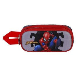 Karactermania Estuche Portatodo Doble 3D Spiderman Symbol Gris 22 x8 x9,5 cm