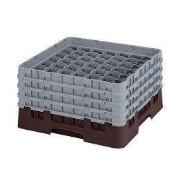 CAMBRO - 49S800-167 - Cesta de lavado 49 comp. 4 alturas - 6 cm Ø máx. - alt. máx. 21,7 cm - 50 x 50 x 26,7 cm - Castaño Precio: 108.49999941. SKU: B1CTR2CS8C