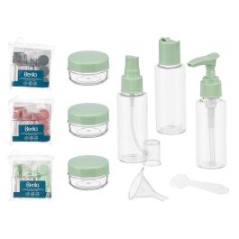 Set dosificadores de viaje Berilo, 16.5x17x4 cm, colores surtidos (24 Unidades) Precio: 47.88999952. SKU: B1DQCHYYJW