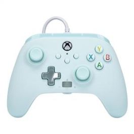 Power A XBGP0004-01 Mando con Cable para Xbox Series X/S, Xbox One, Windows 10/11 - Azul Algodón de Azúcar