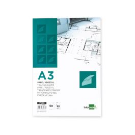 Bloc Papel Vegetal Liderpapel Encolado 297x420 mm 50 Hojas 90 gr-M2