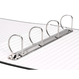 Liderpapel Carpeta de 4 Anillas 40mm Mixtas Folio Cartón Forrado Paper Coat Negra