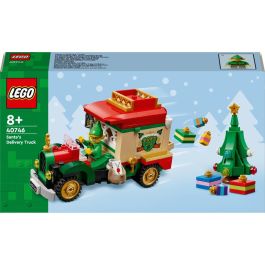 Lego 40746 Camión de reparto de Papá Noel, juguete para niños de 8 años y decoración navideña