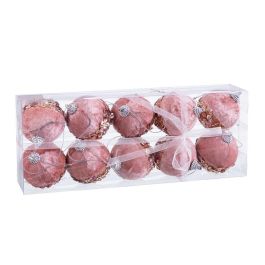 Bolas de Navidad Rosa Dorado Polyfoam Tejido 6 x 6 x 6 cm (10 Unidades) Precio: 12.9349003751. SKU: B15F22VZCM