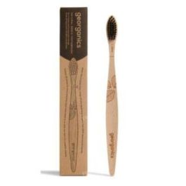 GEORGANICS Cepillo Dental de Madera de Haya Suave para Adultos, Cerdas de Nailon sin BPA, Ideal con Carbón Activado Precio: 4.68999993. SKU: B18WQRX9KQ