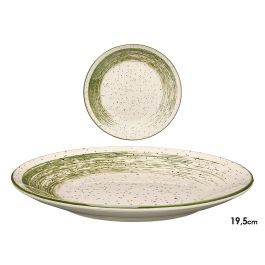 Vessia Plato Postre Patinado Verde y Blanco de Cerámica Porcelana, 19.5 cm (Set de 36) Precio: 50.49999977. SKU: B1KCCESXZ8