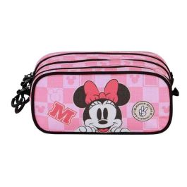 Karactermania Estuche Portatodo Trick Fan 2.2 Minnie Mouse Journey Rosa Ripstop 23 x10 x11 cm