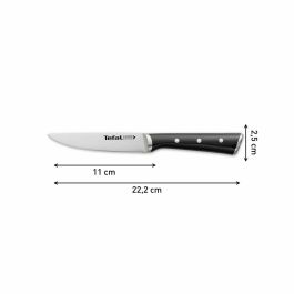 Cuchillo de Cocina Tefal K2320914 ICE FO Negro Mediano Acero Inoxidable 11 cm