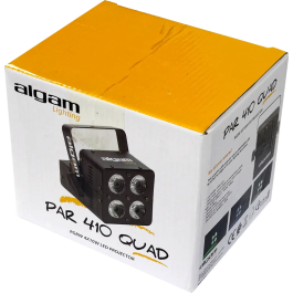 Algamlight Foco Proyector LED 4 x 10W RGBW Algamlight con 4 LEDs de 10W y Ángulo de Haz de 22°, Control DMX y Modos Automático y Musical