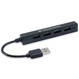 Conceptronic Hub USB 2.0 4 Puertos - Negro, Velocidad 480 Mbit/s, con LED Precio: 5.50000055. SKU: B144JPQLAA