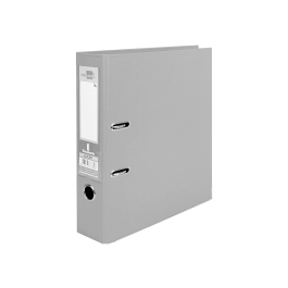 Liderpapel Archivador de palanca A4 Documenta forrado PVC con Rado lomo 75mm gris compresor metálico