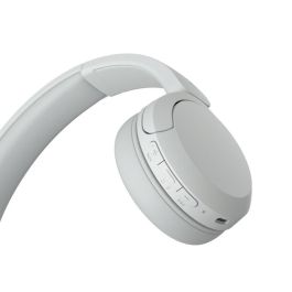 Sony WH-CH520 Auriculares Inalámbricos Bluetooth con Micrófono, Supraaurales, hasta 50h Batería, Blancos