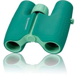 Bresser BRE4007922069586 Prismáticos JUNIOR para niños, 6x aumento, robustos y ergonómicos, color verde